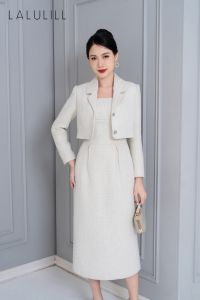 SET BỘ VEST DẠ TWEED MÀU TRẮNG KEM