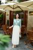 so-mi-tay-lo-co-tron-kep-beo-lua-xanh-mint - ảnh nhỏ 4