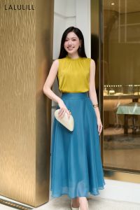 ÁO SƠ MI SÁT NÁCH LỤA CỔ KẸP BÈO VÀNG