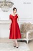 dam-tiec-cape-vai-xep-no-taffeta-do-nhung - ảnh nhỏ  1