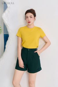 ÁO T-SHIRT NỮ COTTON VÀNG