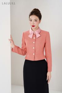 ÁO VEST PEPLUM CỔ CÁCH ĐIỆU DẠ TWEED CAM